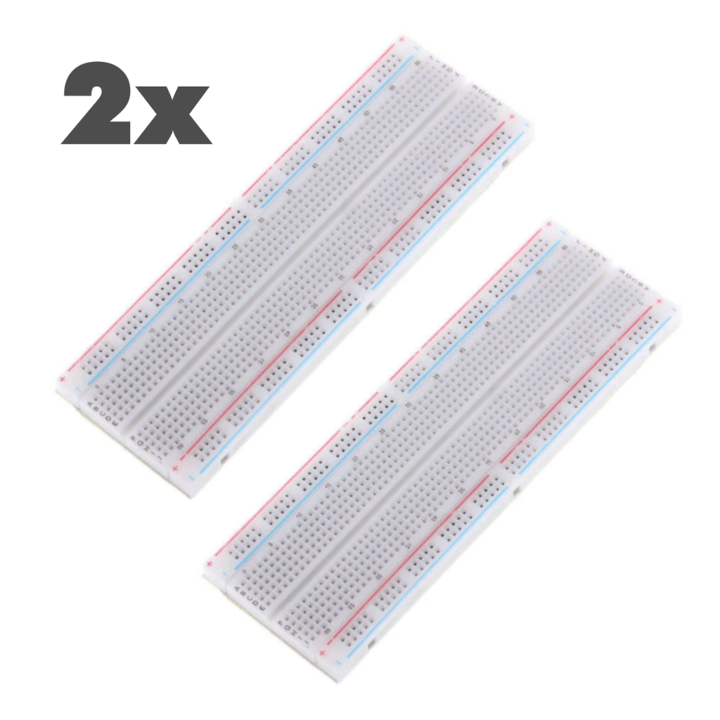 KIT 2 Protoboard Arduino Breadboard 830 Pontos Furos Pinos Mb102 Hc-06