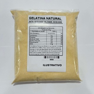 Gelatina em Pó Pura Incolor 1kg 240 Bloom em Oferta na Shopee