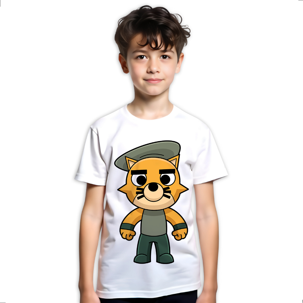 Camiseta Infantil Piggy Roblox Jogo Game Authentic LK408