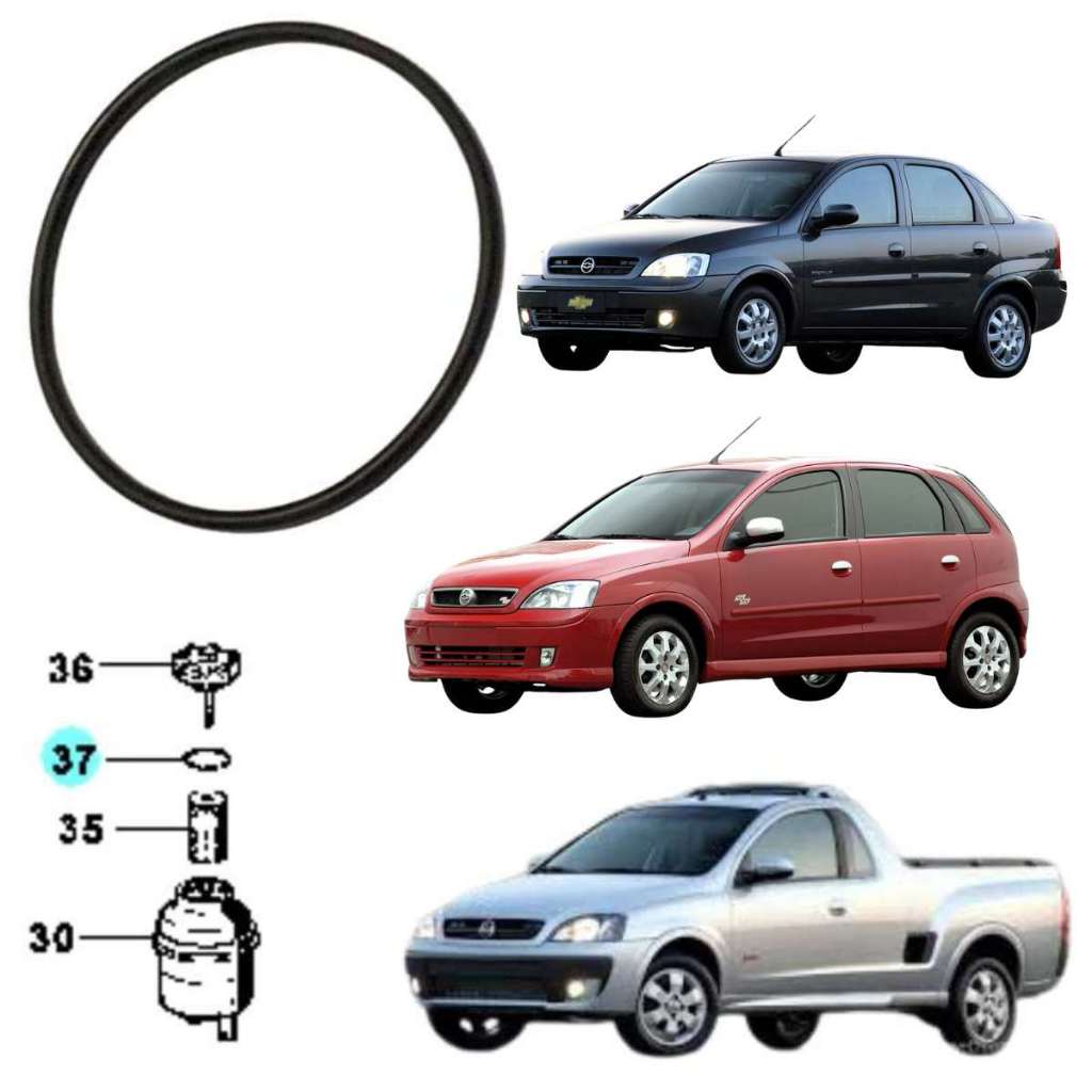 Vedador Da Tampa Reservatório Direção Hidráulica Novo Corsa SS, Novo Corsa Premiun, Montana, Novo Corsa Joy, 2002 A 2012