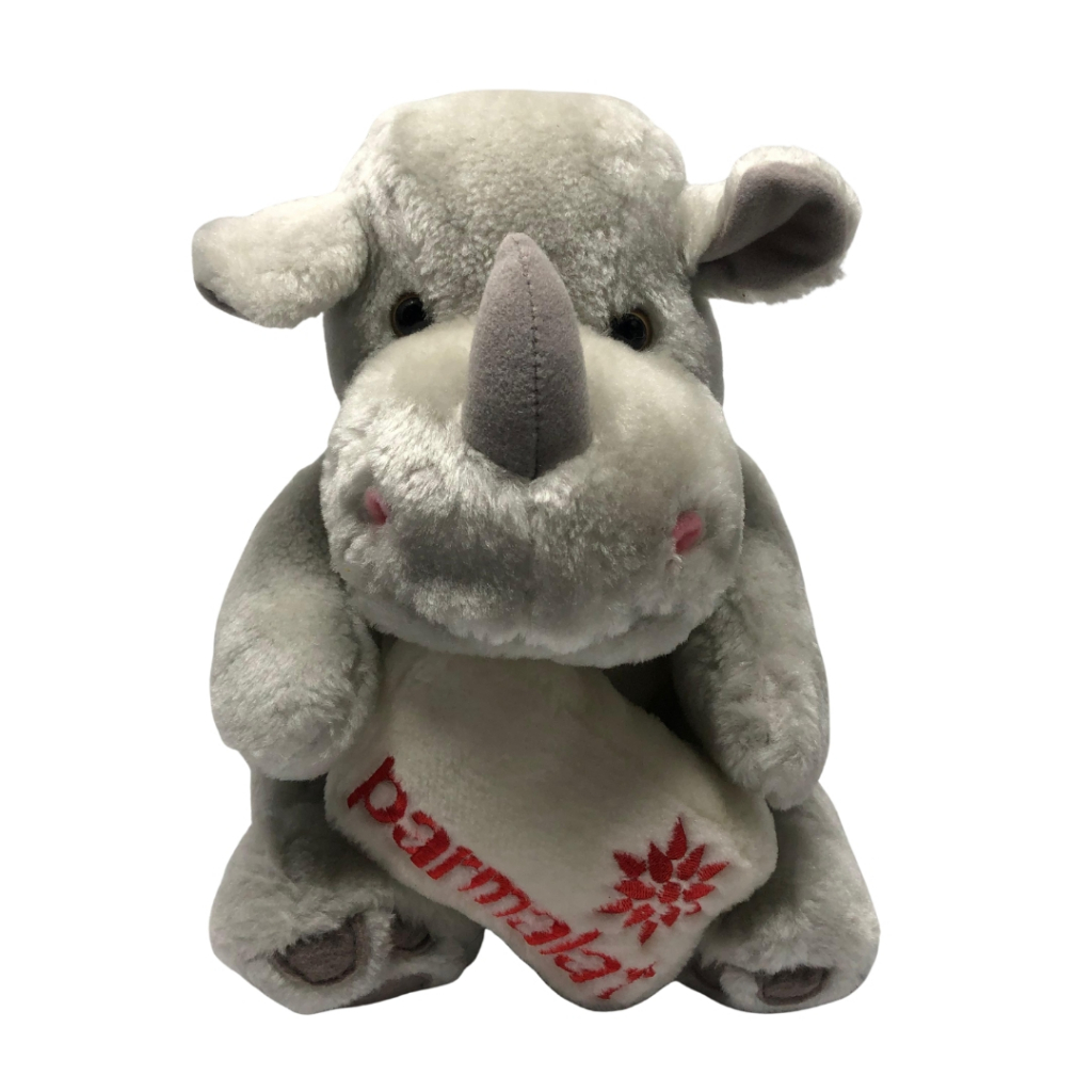 Pelúcia Rinoceronte Parmalat Coleção Mamíferos Parmalat 1998 Original Item Colecionável