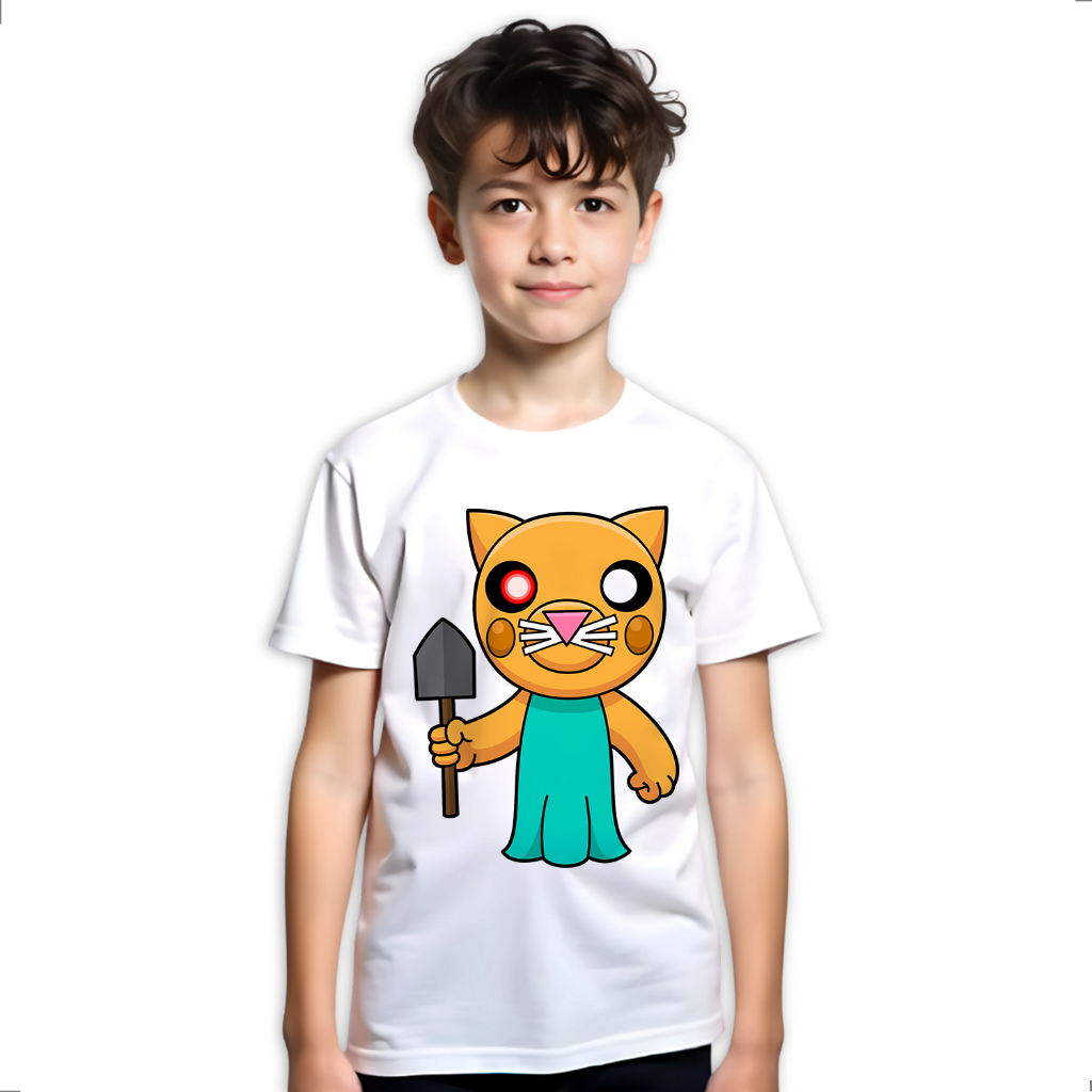 Camiseta Infantil Piggy Roblox Jogo Game Authentic LK417