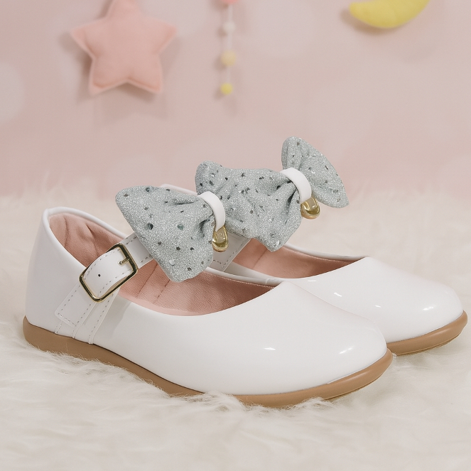 Sapatilha feminina verniz infantil de menina do 20 ao 34 direto da fabrica Preto Branco