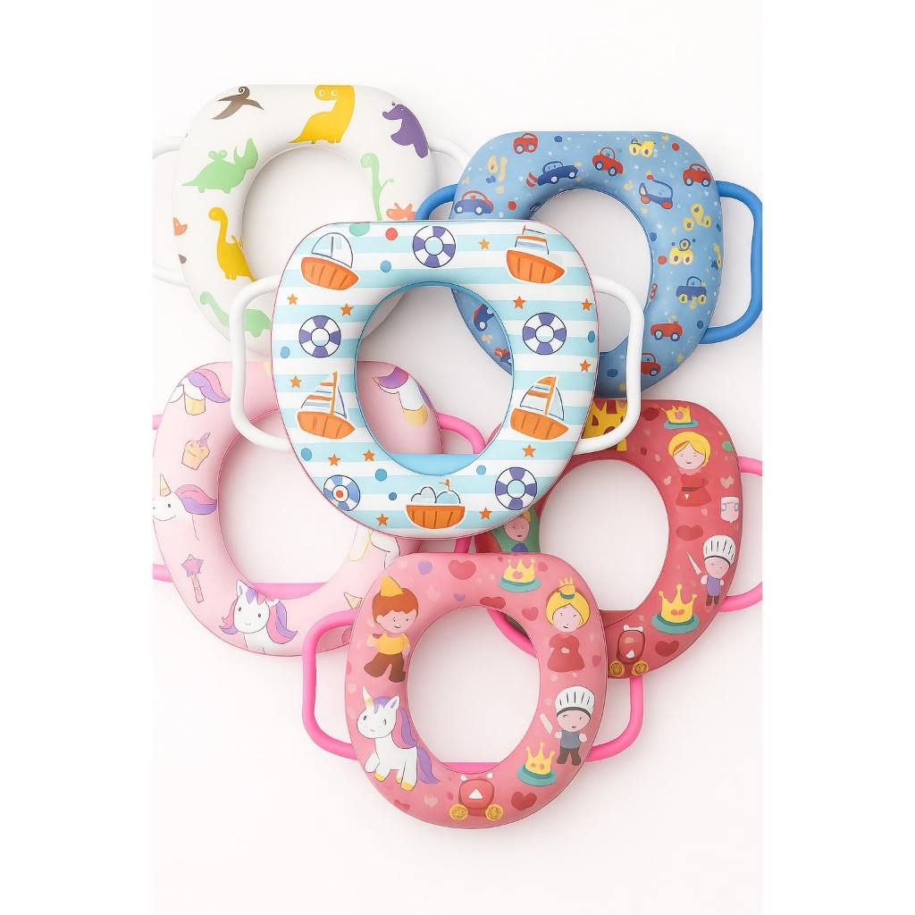 Assento Redutor Sanitário Infantil Almofadado Alça Antiderrapante Vaso Segurança Desfralde Criança em Oferta na Shopee