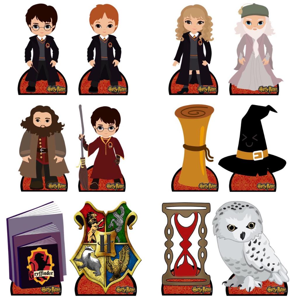 Harry Potter - 10 Displays de festa de 20cm Totens em Oferta na Shopee