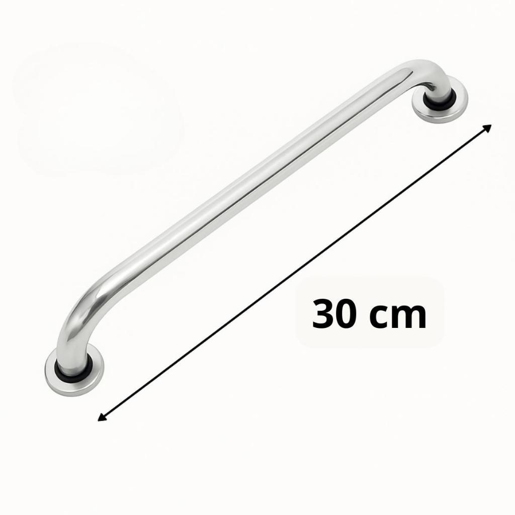 Barra De Apoio Alumínio 30cm Idosos Deficientes Banheiro
