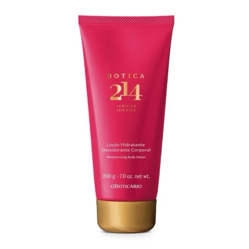 Loção Hidratante Desodorante Corporal Feminina Botica 214 African Sunrise 200g O Boticário