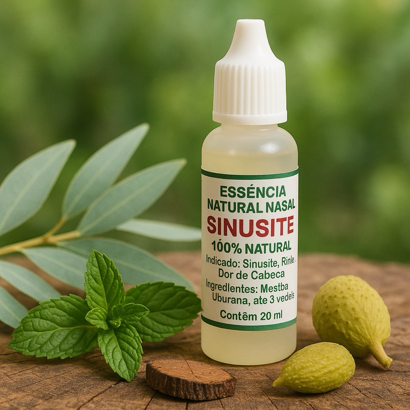 Essência Nasal Natural com Eucalipto e Menta | 20ml