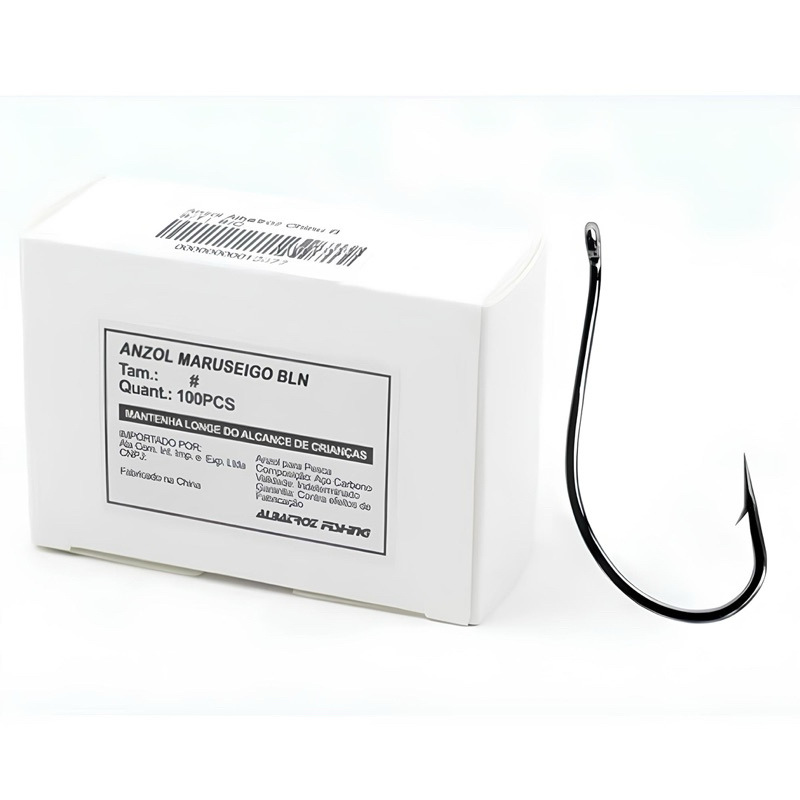 Anzol Albatroz Maruseigo Black- 100 Peças varios tamanhos pesca albatroz em Oferta na Shopee