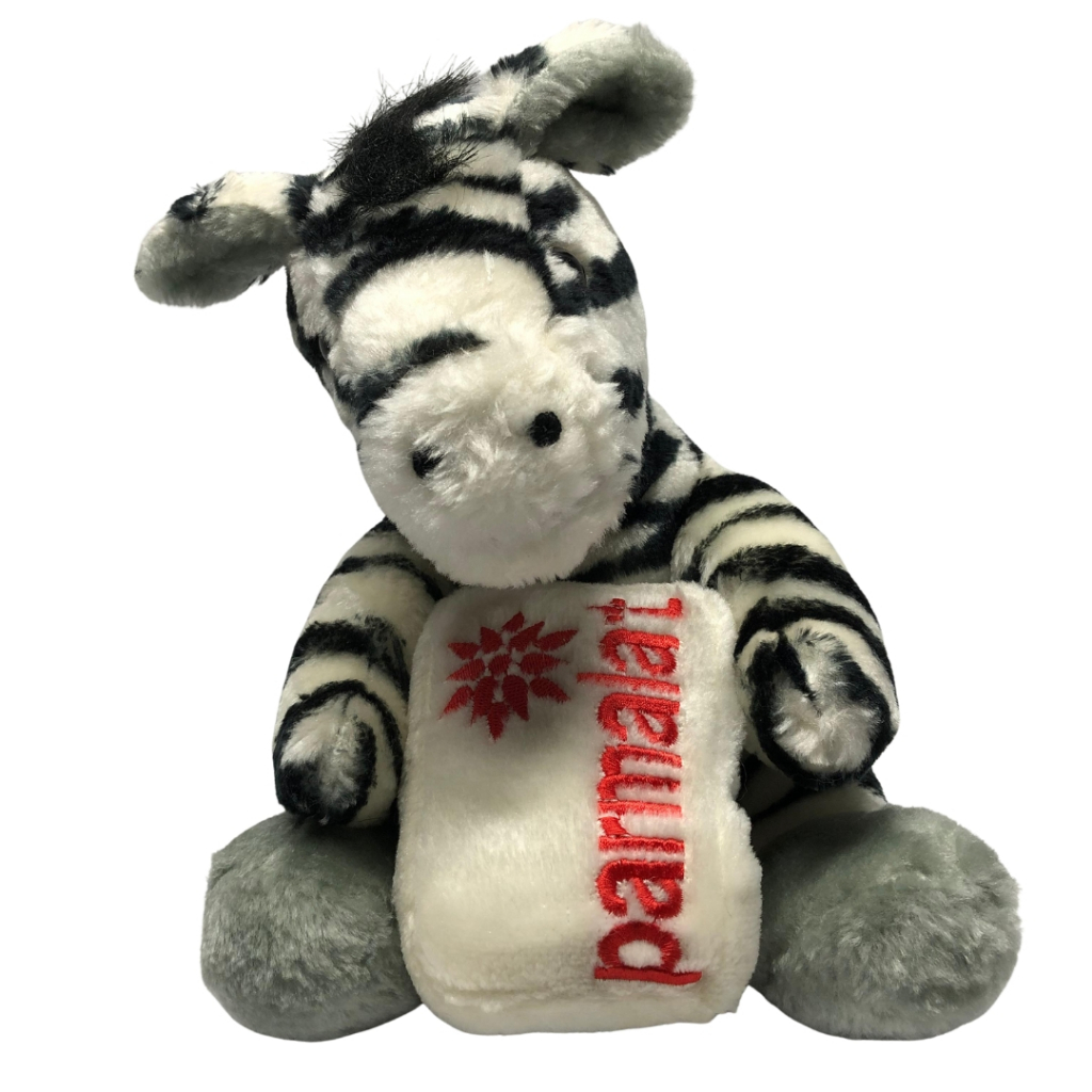Pelúcia Zebra Parmalat Coleção Mamíferos Parmalat 1998 Original – Item Colecionável
