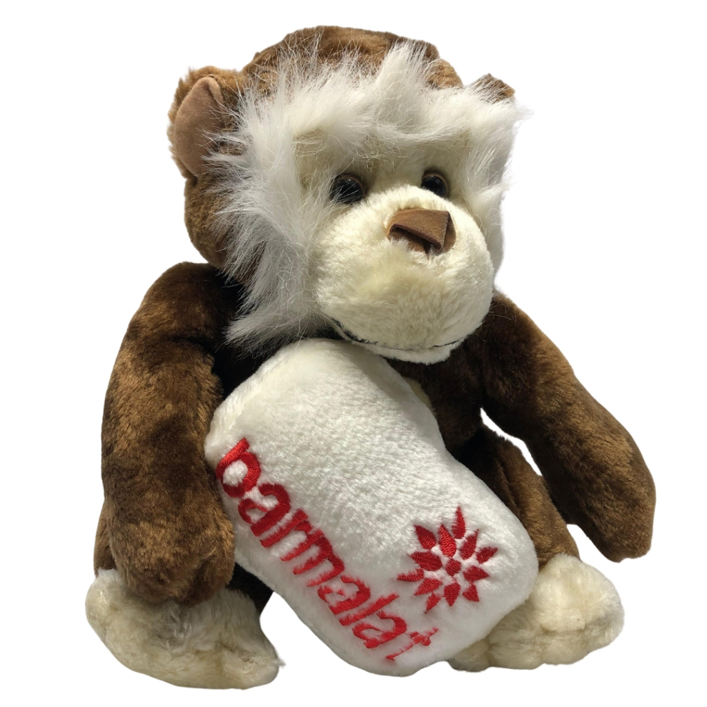 Pelúcia Macaco Parmalat Coleção Mamíferos Parmalat 1998 Original Item Colecionável