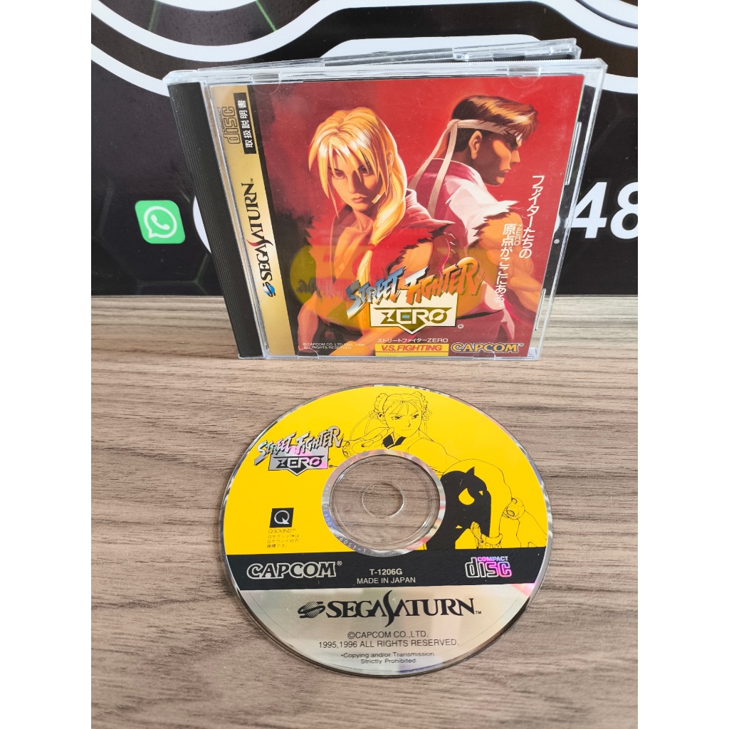 Jogo Sega Saturn Street Fighter Zero Original Japonês