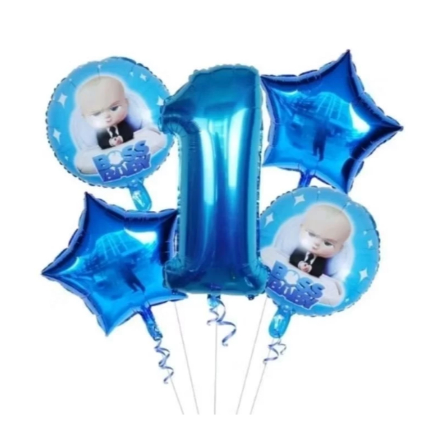 Kit 5 Balões Metalizado Poderoso Chefinho Redondo Rstrela 45 cm Número 40 cm Envio Imediato em Oferta na Shopee