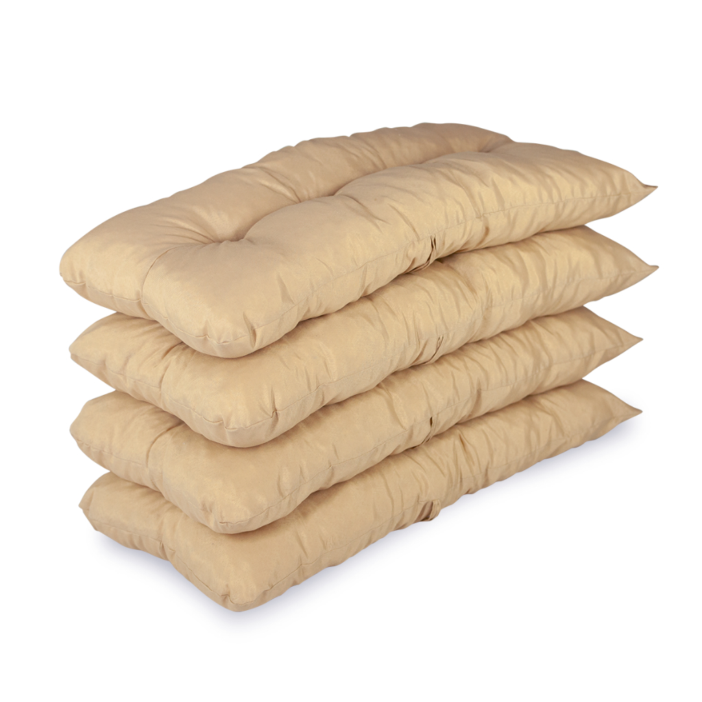 Kit com 04 Almofadas Retangulares Pérola Confort para Pallet e Jardim 95x45 Macias e Confortáveis