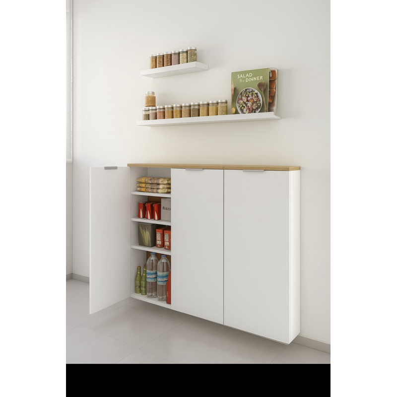Armários Multiuso em MDF – Mini Despensa Aérea 1 Porta (ENVIO MONTADO)