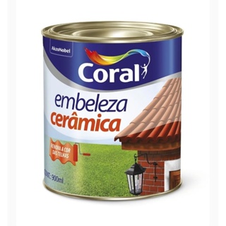 Tinta Para Telhas e Tijolos Coral Embeleza Cerâmica 900ml em Oferta na Shopee