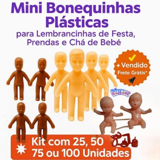 Mini Bonequinhos XaXa Maquete Bonequinhas Plásticas para Lembrancinhas de Festa Prendas Chá de Bebê em Oferta na Shopee