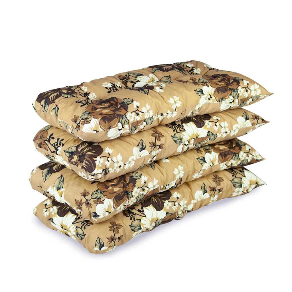 Kit com 04 Almofadas Futon 95x45 Pérola Confort para Cadeira Pallet Macia Durável Direto da Fábrica