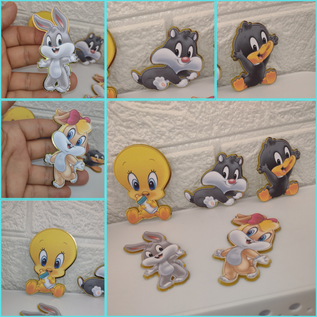 Apliques 3D BABY LOONEY TUNES - Fazemos todos os temas