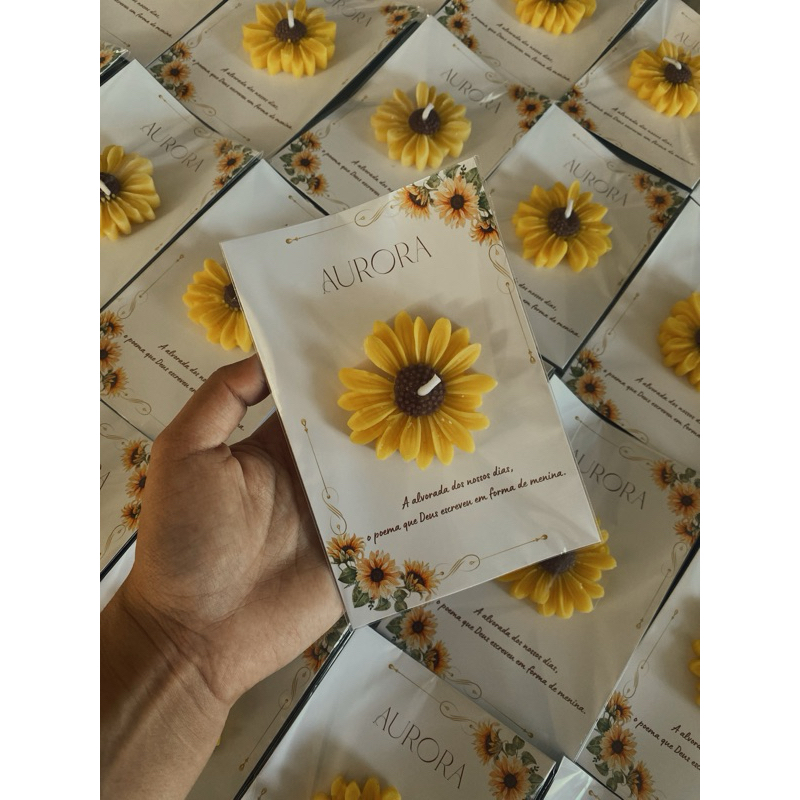 Lembrancinha Vela cartao, Kit 10,15,20 e 30 Personalizada, Aniversário, Chá de bebê/revelação e outros.