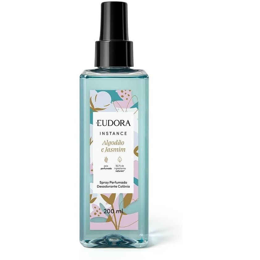Eudora Instance Algodão e Jasmim - Spray Perfumado Desodorante Colônia 200ml VAL - 11/2028 em Oferta na Shopee