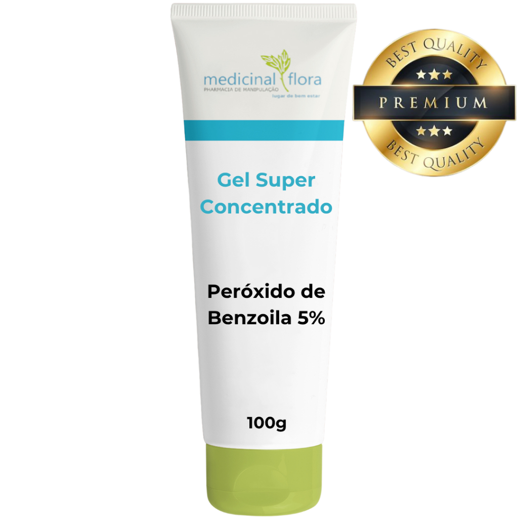 Gel Peróxido de Benzoíla 5% Cravos Espinhas Acnes - 100g