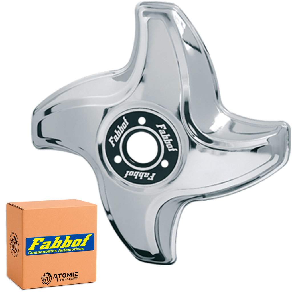 Calota Aro 16/17,5 Metal Helice 4 Pontas Direito Com Rodoar
