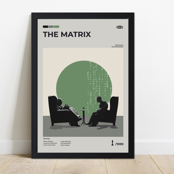 QUADRO MOLDURA POSTER FILME THE MATRIX