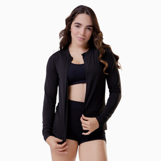 cardigan feminino casaco academia proteção uv casaquinho termico em Oferta na Shopee