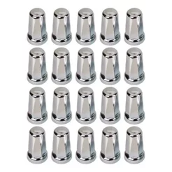 Kit 20 Unidades Capa De Porca Belga Cromada Roda Caminhão 32/33mm