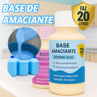 Base Líquida Amaciante Concentrada 100ml Faz 20 litros perfumada tipo DOWNYEX