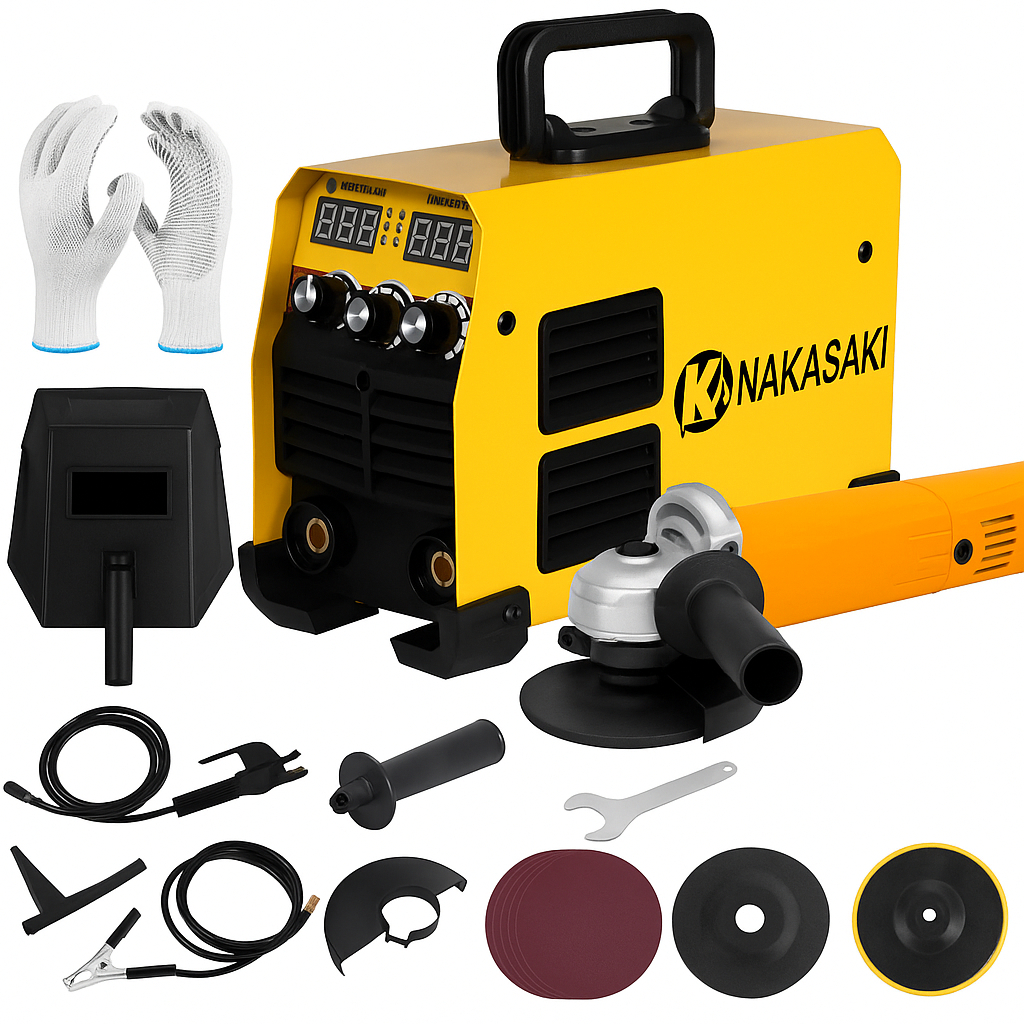 Maquina De Solda/maquina Inversora De Solda 220V + Esmerilhadeira Angular profissional 110/220V