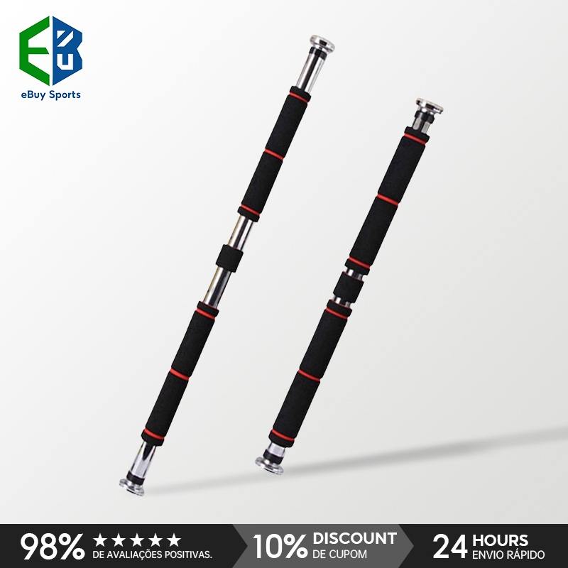 Ebuy Sports Barra Fixa Flexão Porta Apoio Regulável 60 a 100 Cm Pronta Entrega