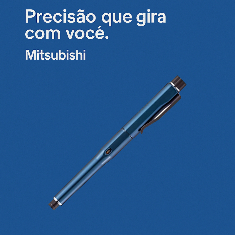 MitsubishiLapiseira KURU TOGA DIVE 0.5mm Azul Abyss – Escrita Precisa com Mecanismo Rotativo