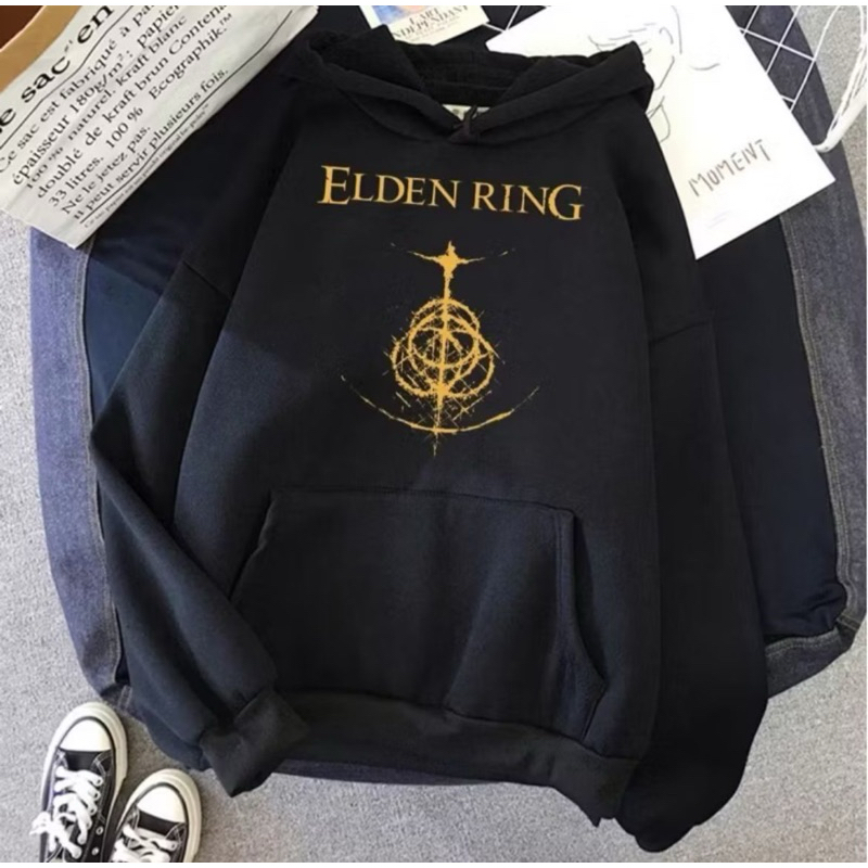 MOLETOM Elden Ring , Dark Essential Print Clothing Cartoons Casual Sportshirt Pullover Streetwear Man Hoodies Promoção