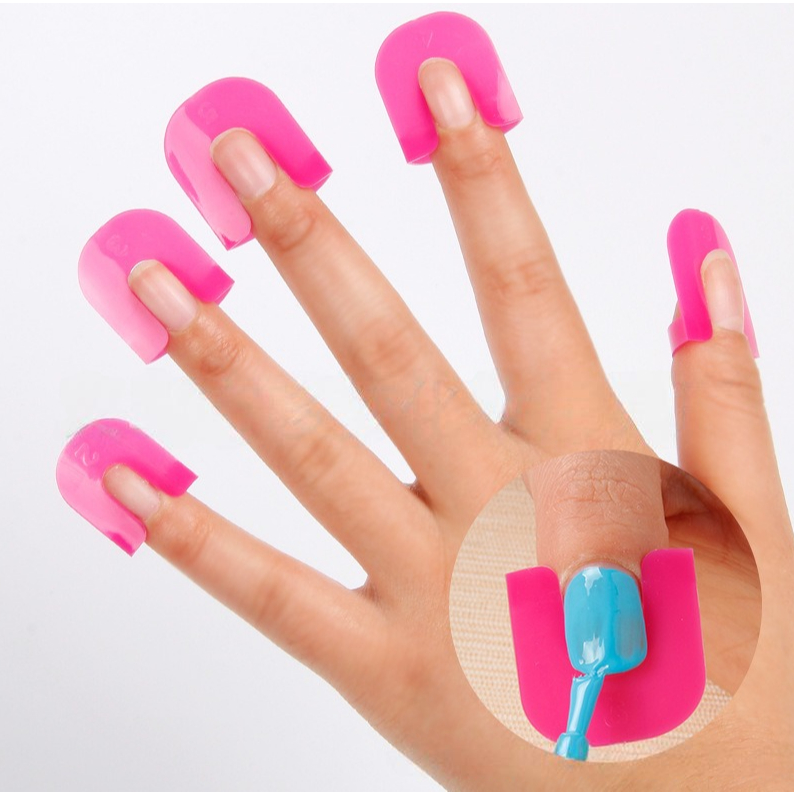 Protetor de unhas para manicure francesa, conjunto de 26 peças em 10 tamanhos diferentes em Oferta na Shopee