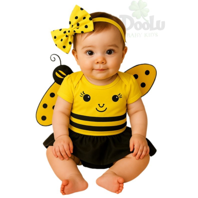 Body de Bebê Abelhinha + Laço / Body Temático Mêsversario Abelha Bebe em Oferta na Shopee