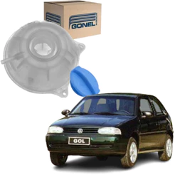 Reservatório de Água + tampa - VOLKSWAGEN - GOL 1.0 8 VALVUVLAS - 1999 ATÉ 2008 - G2 G3 G4