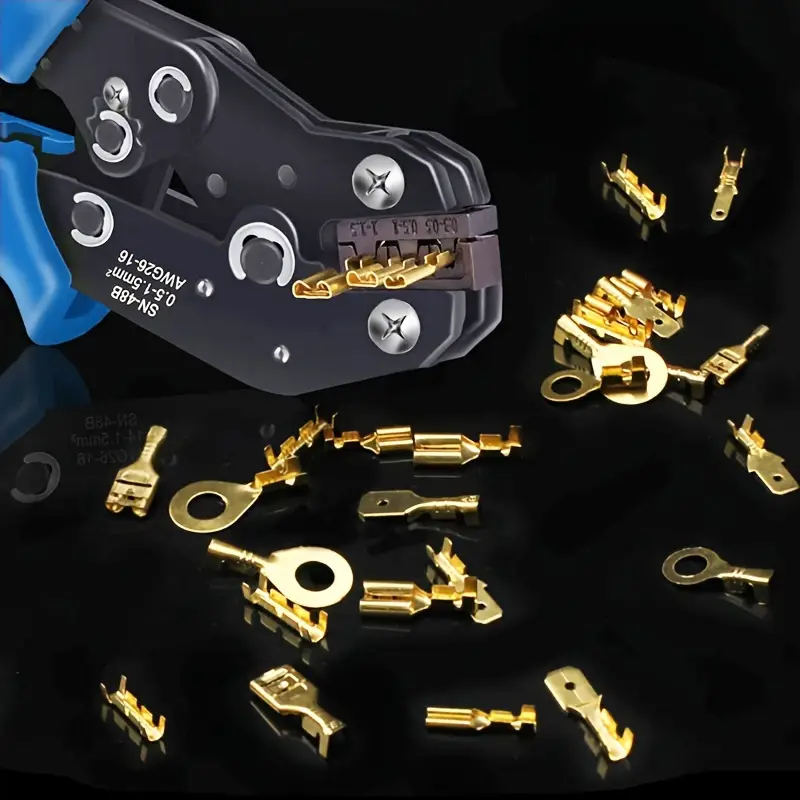 Kit 1000pçs/135pcs Conector Emenda Fio Macho Fêmea 2.8/4.8/6.3mm