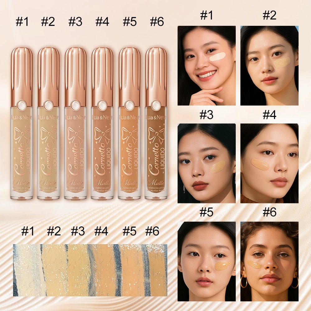 💫 Lua&Neve Corretivo Líquido Profissional 🪄 Disfarça Olheiras, Acne e Manchas 🧴 em Oferta na Shopee