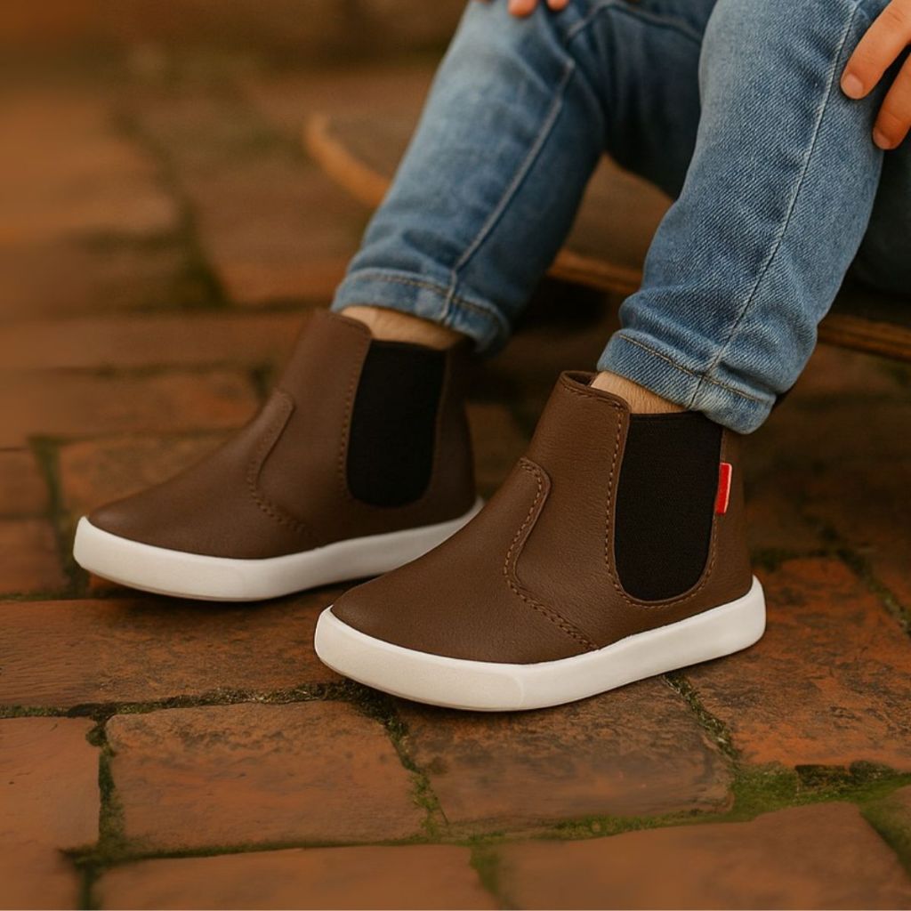 Bota Botinha Masculina Infantil Coturno Menino Confortável Masculino