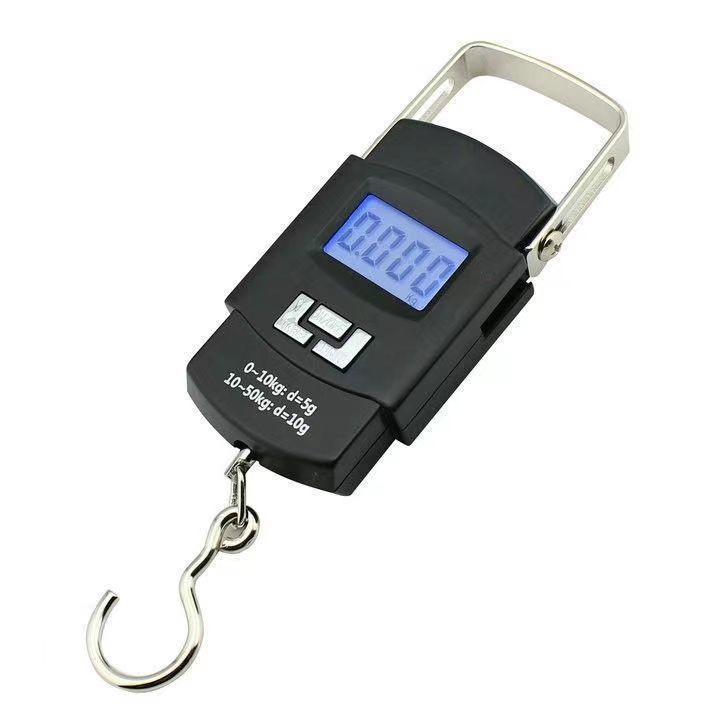 Balança Digital De Mão Suspensa Display Led Pesa Mala Bolsa Bagagem Pesca Até 50kg