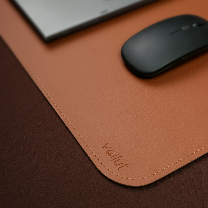 Mouse Pad Desk Pad Grande vellut  70x30cm em Couro Ecológico Base Antiderrapante Premium Escritório em Oferta na Shopee