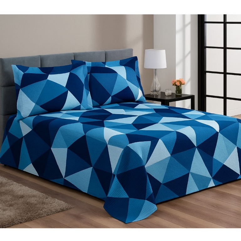 Cobre Leito Encanto Solteiro/Casal/Queen/King + Porta Travesseiros Piquet Favinho Algodão em Oferta na Shopee