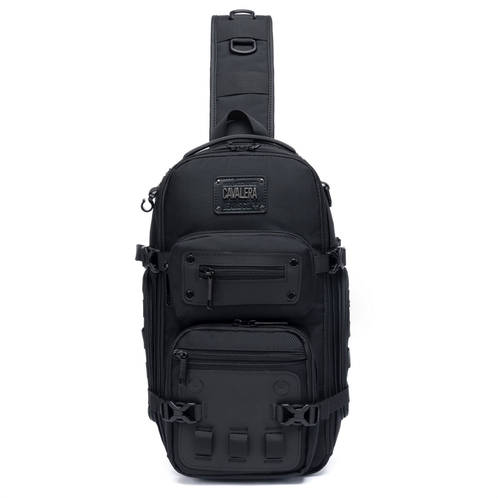 Shoulder Bag Cavalera Preta Masculina Transversal Resistente