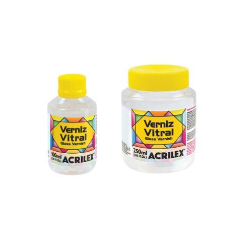 Verniz Vitral Incolor Acrilex 100ml e 250ml | Transparente Brilhante p/ Vidro, Cerâmica e Artesanato em Oferta na Shopee
