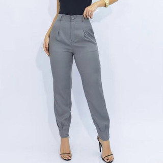 Calça alfaiataria feminina cintura alta P ate GG