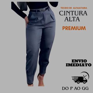 calça feminina alfaiataria, calça social, estilo elegante, calça cenoura com prega, moda executiva. em Oferta na Shopee