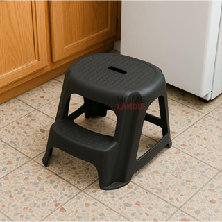 Banquinhos de Plástico com Escada Multiuso Preto - Poly Plast em Oferta na Shopee