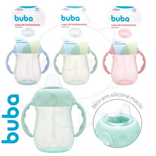 Copo De Treinamento buba Com Alça Buba 160ml rosa azul verde Copinho buba em Oferta na Shopee